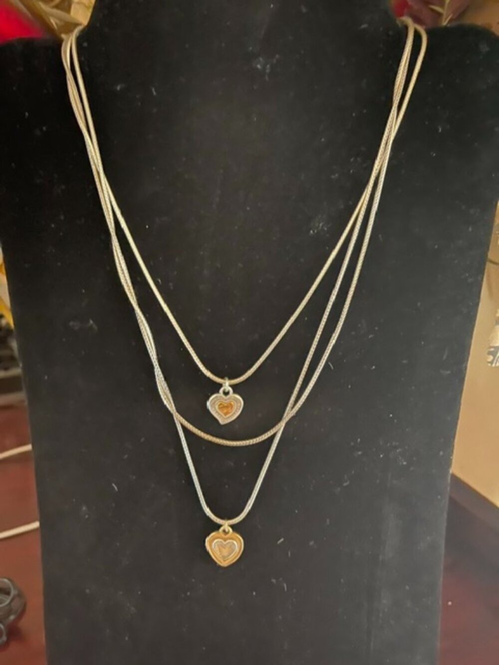 Brighton Triple Stranded Heart Necklace - 0864